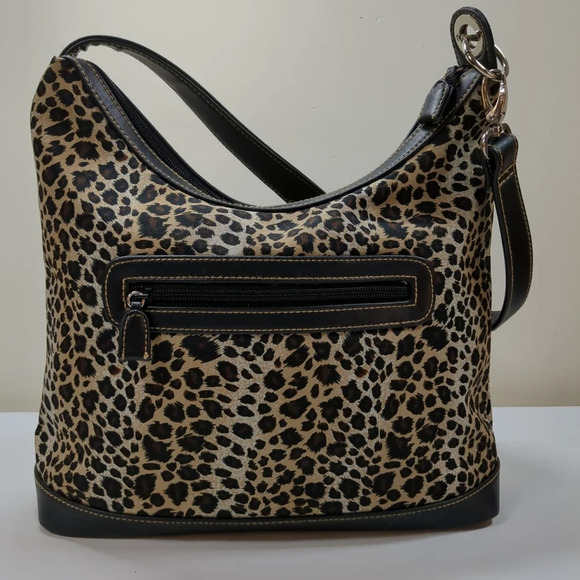 Charter Club Classics Leopard print shoulder purse - Picture 2 of 12